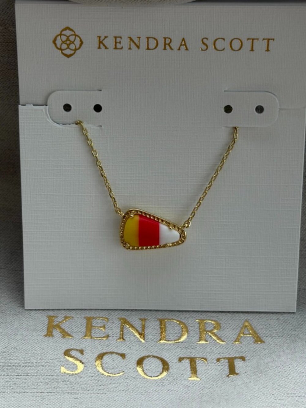 Kendra Scot Red Pendant Necklace